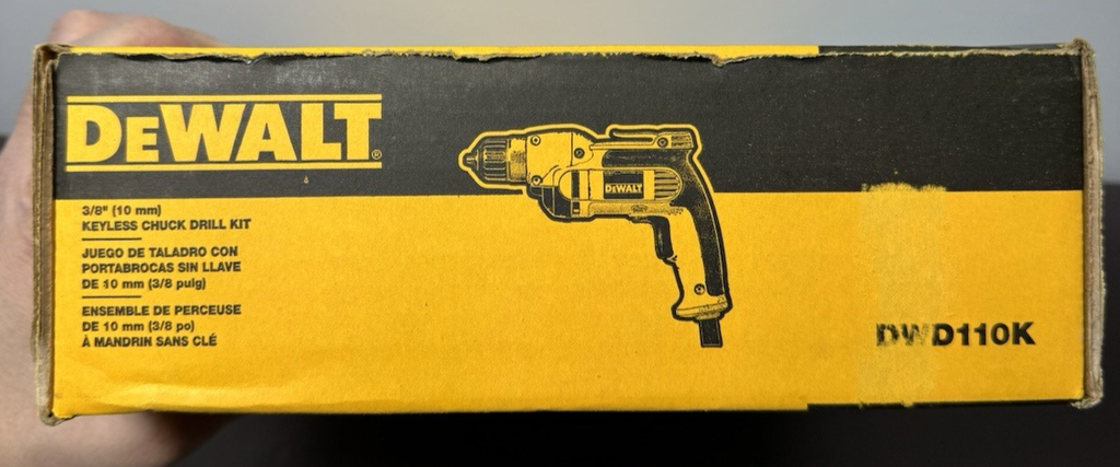 DeWalt DWD110K Keyless Chuck Drill Kit - Brand New #4