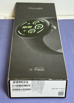 Google Pixel Watch 3 45mm WiFi GPS Obsidian Matte Black GA05785-US 3rd Gen-New #3