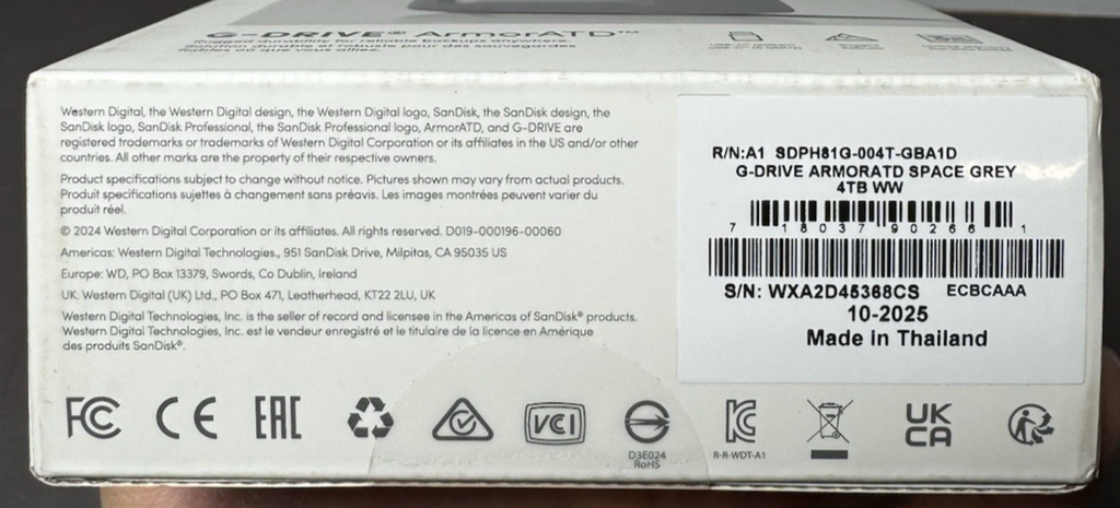 SanDisk Professional 4TB G-DRIVE ArmorATD USB-C Portable - Brand New #2