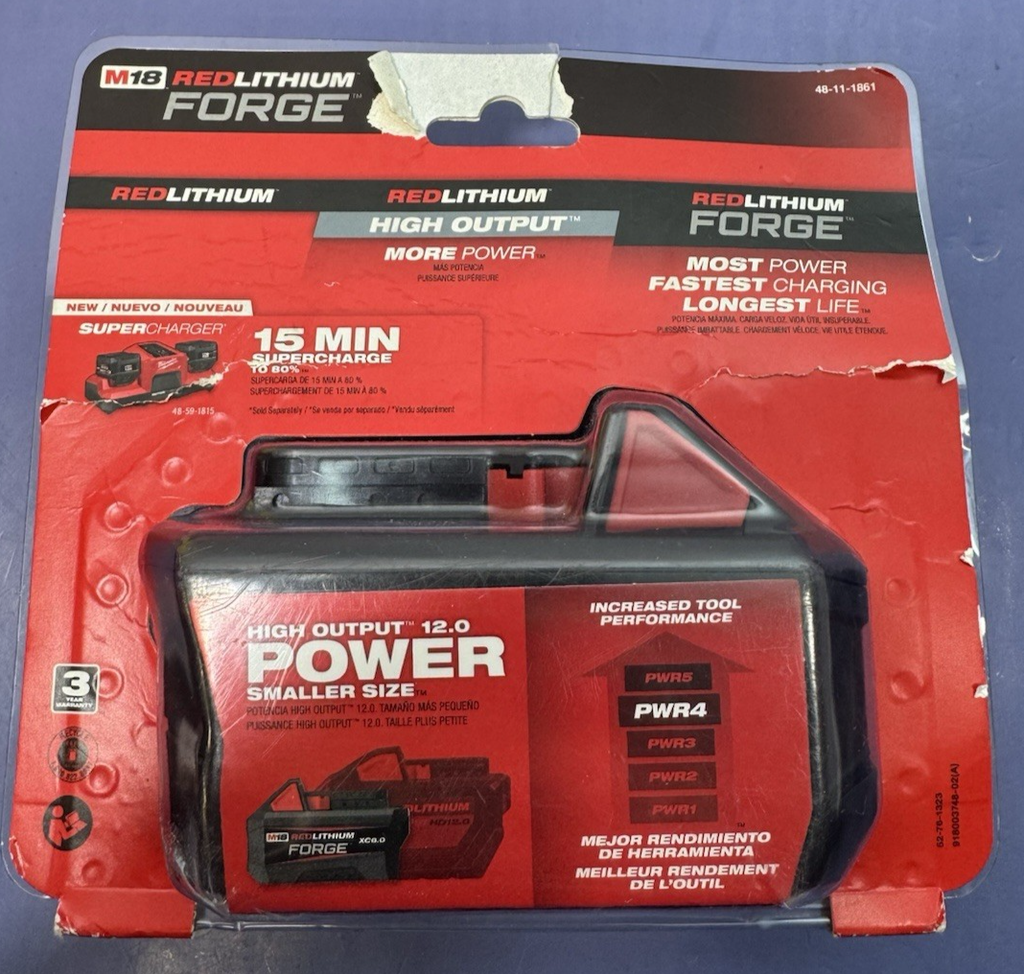 Milwaukee 48-11-1861 M18 REDLITHIUM FORGE XC 6.0 Battery Pack  BRAND NEW #1