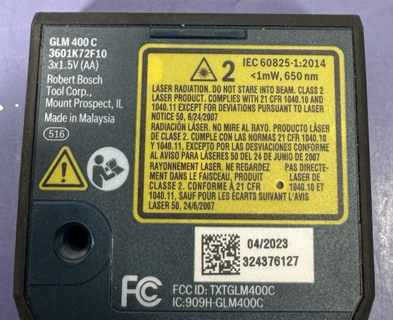 Bosch Blaze Outdoor GLM400C 400ft Laser Measure W/ Bluetooth & Viewfinder #10