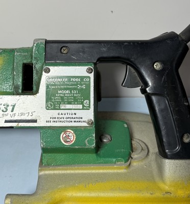 Clean Preowned Greenlee 531 Two Speed Portable Corded Band Saw #4