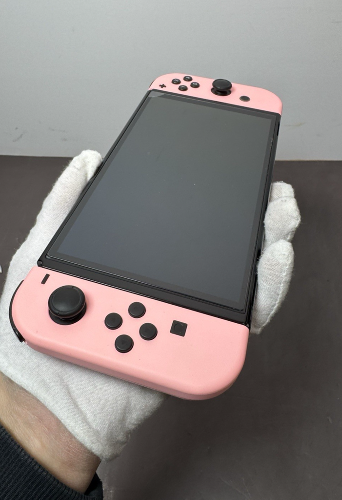 Nintendo Switch OLED Model Handheld Gaming Console w/controllers, charger, case #2