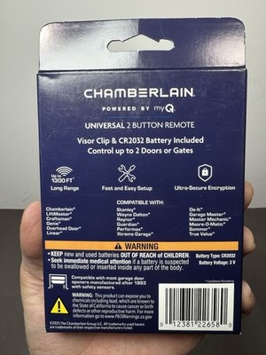 Universal by Chamberlain KLIK5U-BK / CHU62  Remote control - Brand New #4