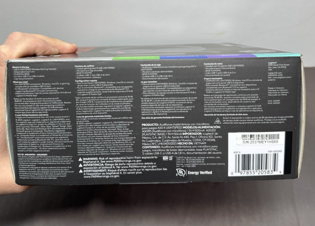 Logitech G Astro A20 X Lightspeed Wireless Headset Black Xbox Series X|S PS5 PC #2