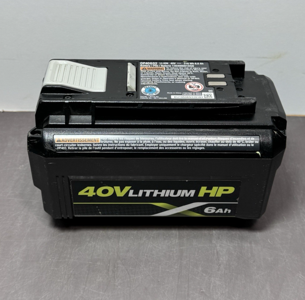 40V Lithium-Ion 6.0 Ah High Capacity Battery OP40602 w/Charger Kit - Preowned #2