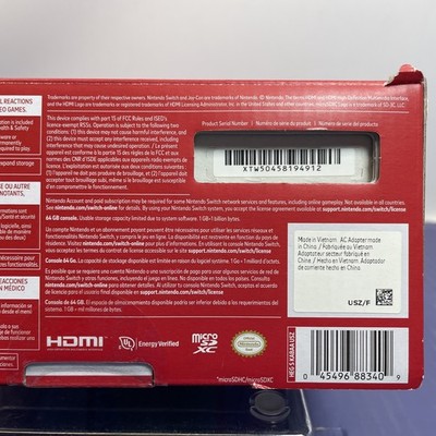 Nintendo Switch OLED Handheld Console - 64GB - Blue/Neon Red/Neon #3