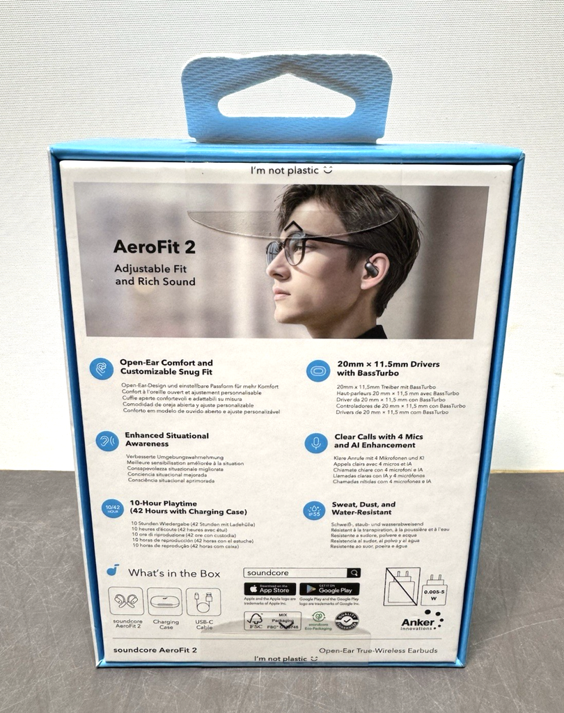 Soundcore Anker AeroFit 2 Open-Ear Wireless Earbuds - New #1