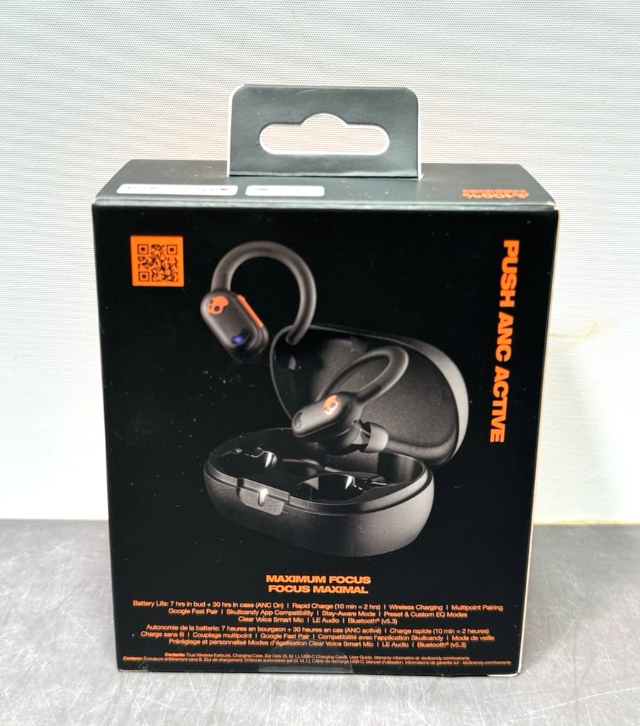 Skullcandy Push ANC Active Noise Canceling True Wireless Earbuds - Black-New #1