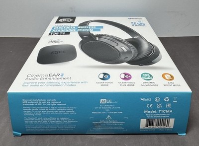 MEE Audio Connect Wireless Over-Ear Bluetooth Headphones Black-New #3
