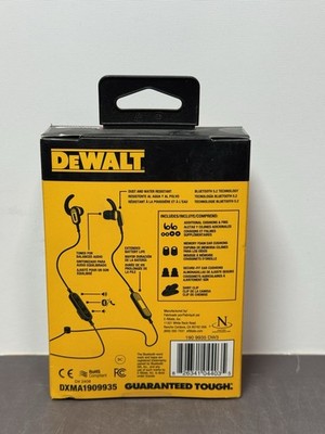 DeWalt Jobsite Wireless Earphones (DW3) Bluetooth -DXMA1909935-New #1