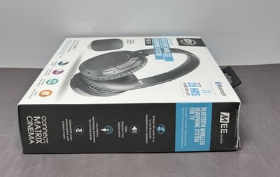 MEE Audio Connect Wireless Over-Ear Bluetooth Headphones Black-New #2