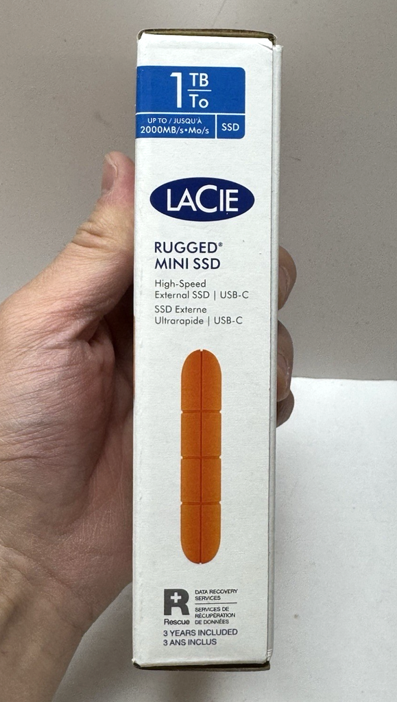 LaCie - Rugged Mini SSD 1TB Solid State Drive -New Sealed #4