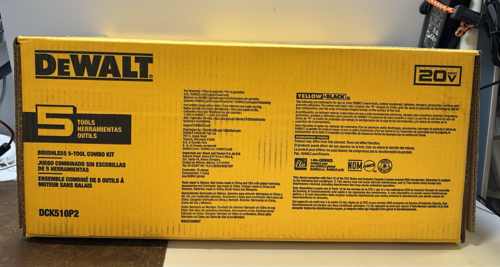 DEWALT 20V Lithium-Ion Cordless 5-Tool Combo Kit - DCK510P2 #3