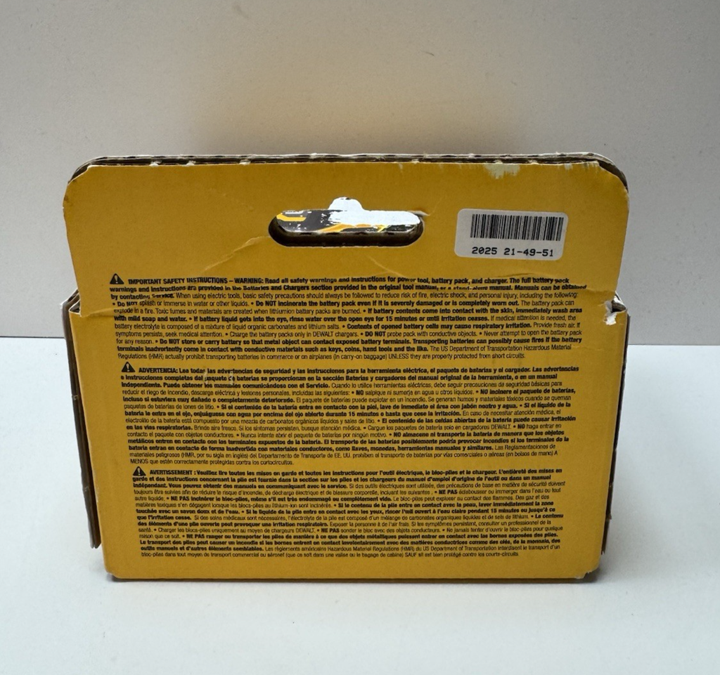 DEWALT DCB606 FLEXVOLT 20V 6.0Ah Lithium-Ion Battery, Genuine - Brand New Sealed #1