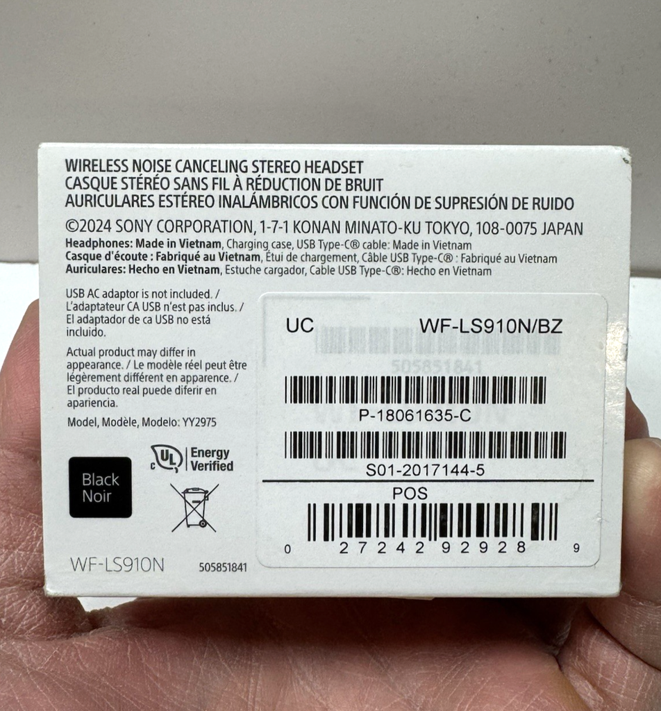 Sony LinkBuds Fit Truly Wireless Noise Canceling Earbud Headphones - Black #1