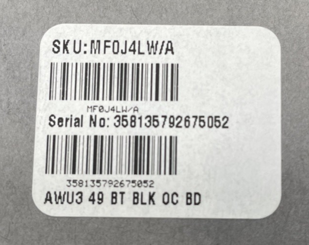 Apple Watch Ultra 3 49mm GPS + Cell Titanium Case w Black Ocean Band #6