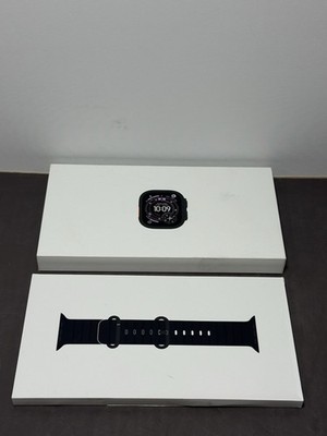 Apple Watch Ultra 3 49mm GPS + Cell Titanium Case w Black Ocean Band #7