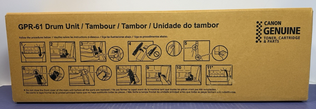 Genuine Canon GPR-61 Drum Unit 3770C003AA, BK/Y/M/C, BRAND NEW #1
