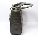 Christian Dior Small Lady My ABCDior Cannage Quilt Lambskin Olive Taupe Lambskin at best price