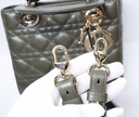 Christian Dior Small Lady My ABCDior Cannage Quilt Lambskin Olive Taupe Lambskin – photo-3