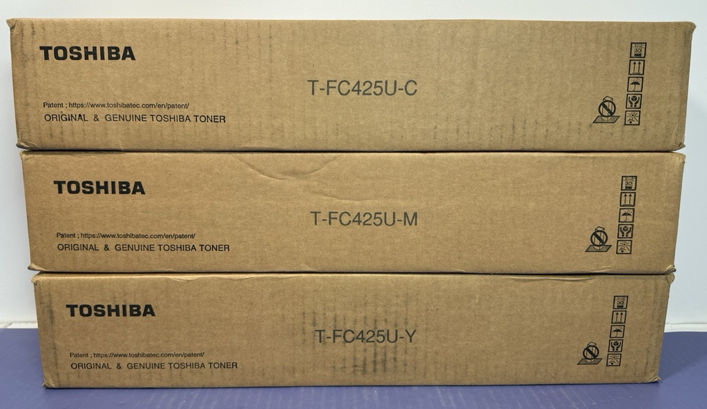 Genuine Toshiba T-FC425U Toner Lot Of 3  CMY FAST SHIPPING  BRAND NEW #1