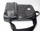 MCM Aren Sling Bag Visetos Black Canvas and Leather Trim buy