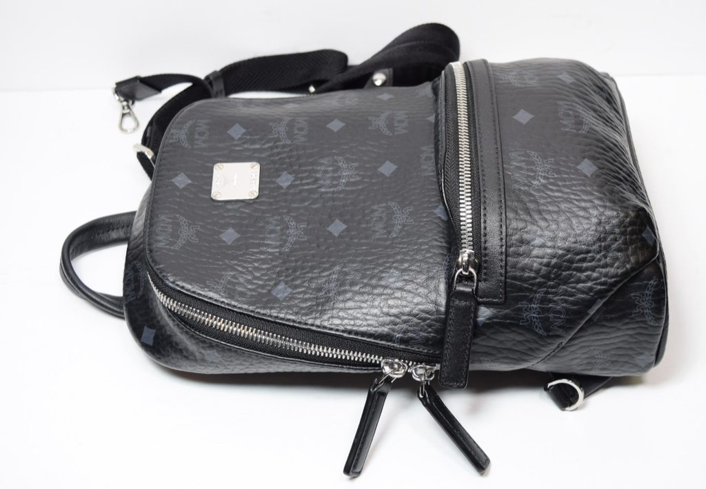 MCM Aren Sling Bag Visetos Black Canvas and Leather Trim #4