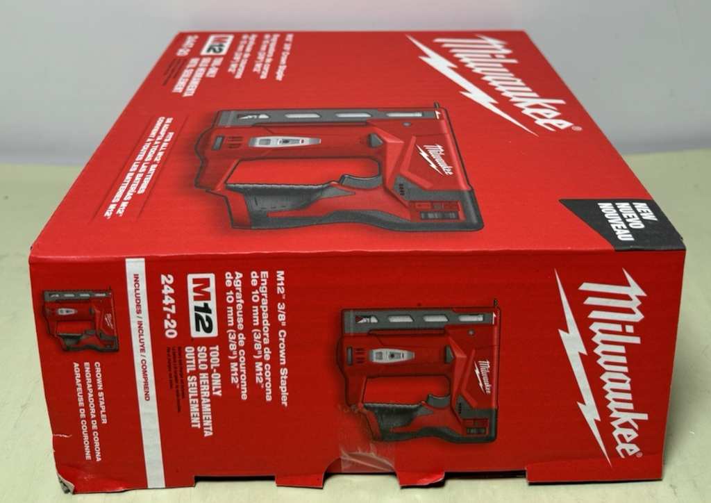 Milwaukee ‎2447-20 M12 12V Cordless 3/8” Crown Stapler Tool Only - New Sealed #2