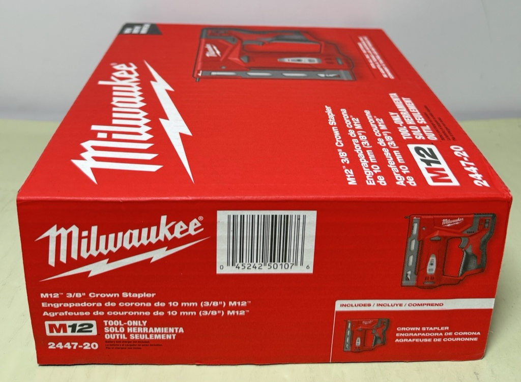 Milwaukee ‎2447-20 M12 12V Cordless 3/8” Crown Stapler Tool Only - New Sealed #4