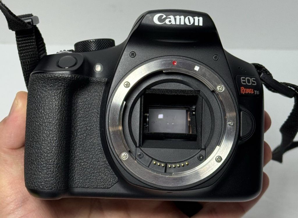 Canon EOS Rebel T6 18.0 MP DSLR Camera w/Battery DS126621 -No shutter #2