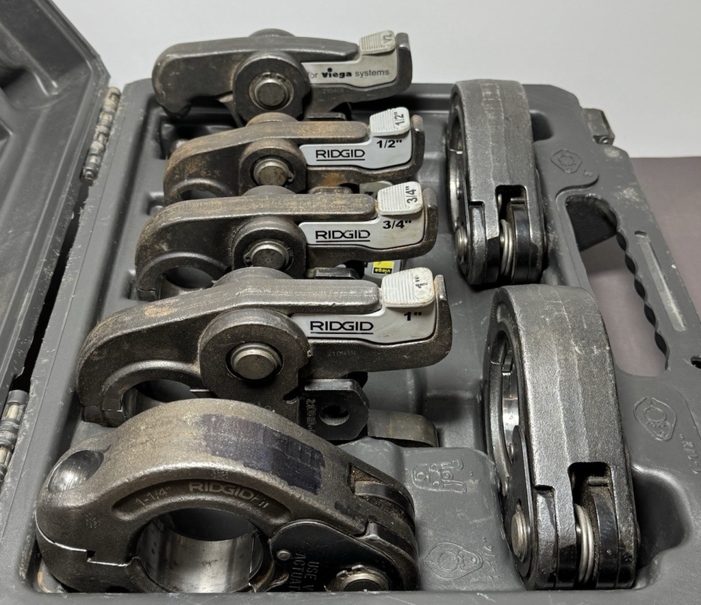 Ridgid 48553 Megapress Jaws & Rings Jit, 1/2" to 2" - Complete Bundle #9