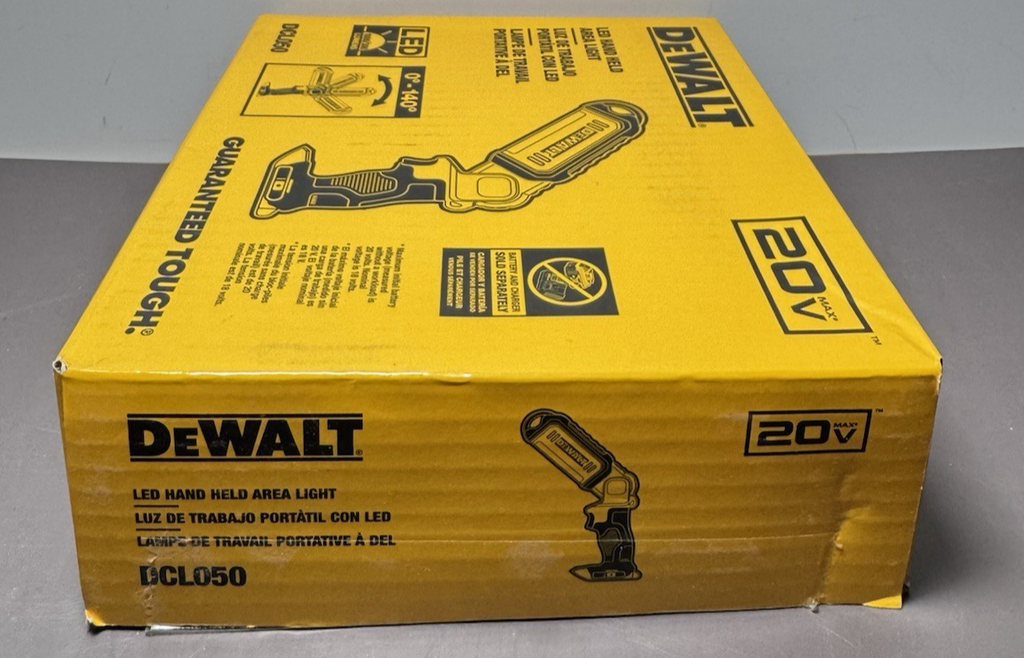 DEWALT DCL050 20V MAX LED Cordless Handheld Area LED Work Light -New #2