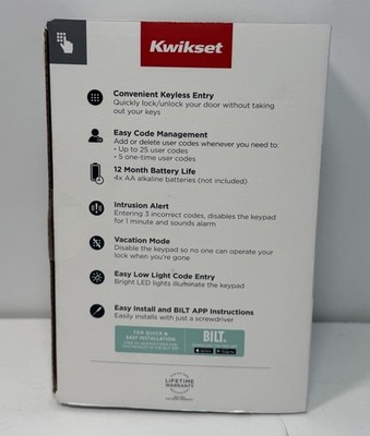 Kwikset Powerbolt 250 Electronic Keypad Deadbolt  992500-003 #2