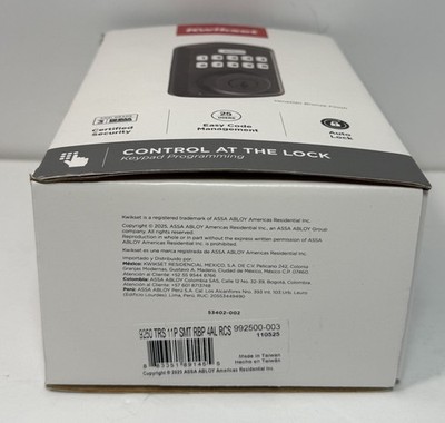 Kwikset Powerbolt 250 Electronic Keypad Deadbolt  992500-003 #4