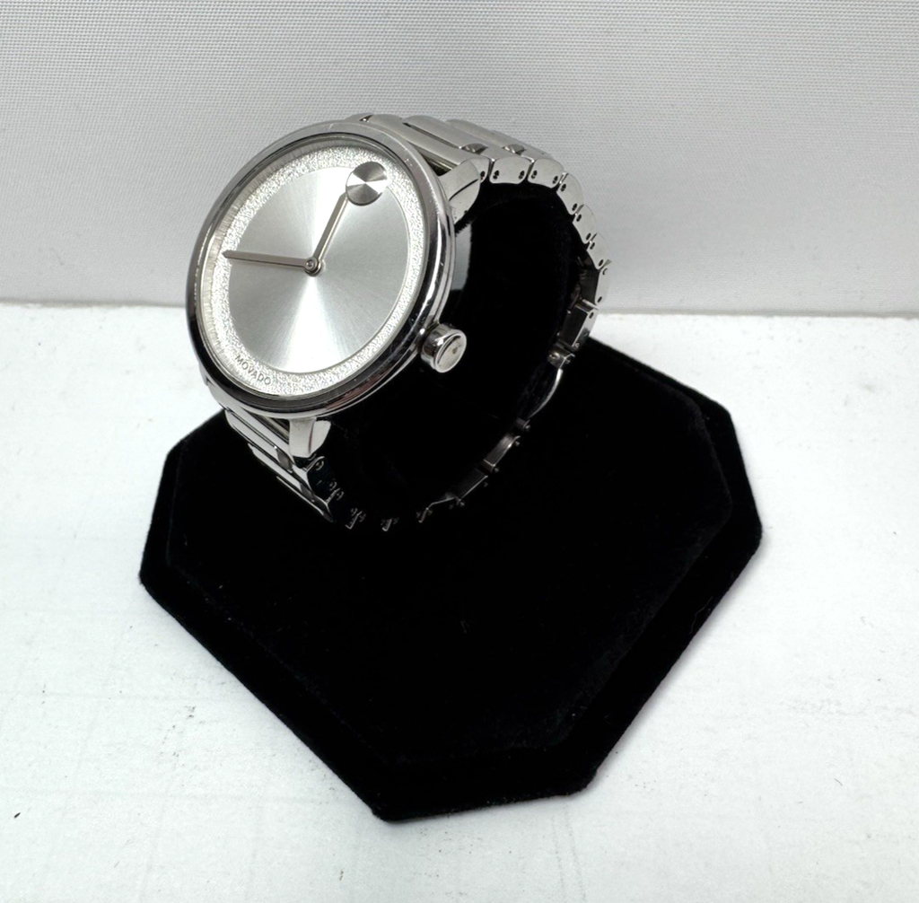Movado Bold Stainless Steel Ladies' Watch, Silver Dial - MB01.3.14.6356 #1