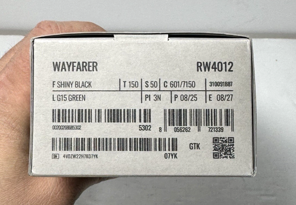 Ray Ban Meta Gen 2 AI Wayfarer Smart Glasses RW4012 Shiny Black /G15 Green #5