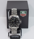 TAG Vintage Heuer 844/5 Professional 200 Automatic Watch Black Dial Steel 39mm used
