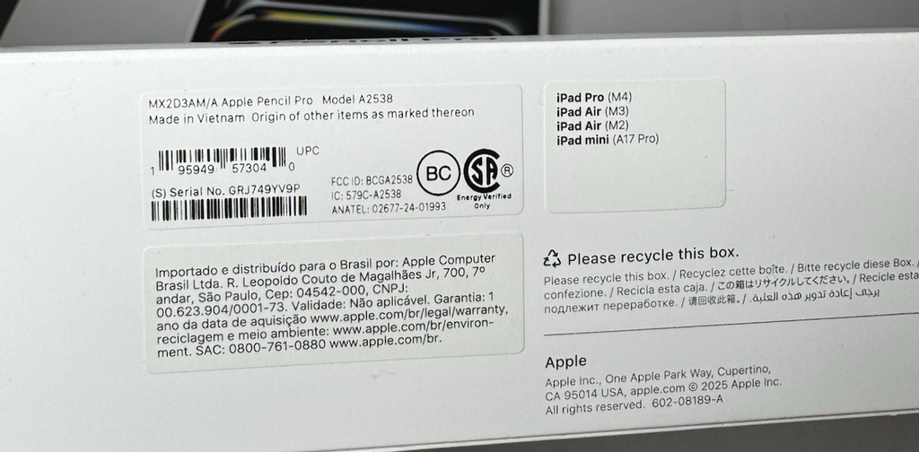 Apple iPad Pro 13" M4 256 GB Wi-Fi+Cell Black w/Magic Keyboard +Apple Pencil Pro #13