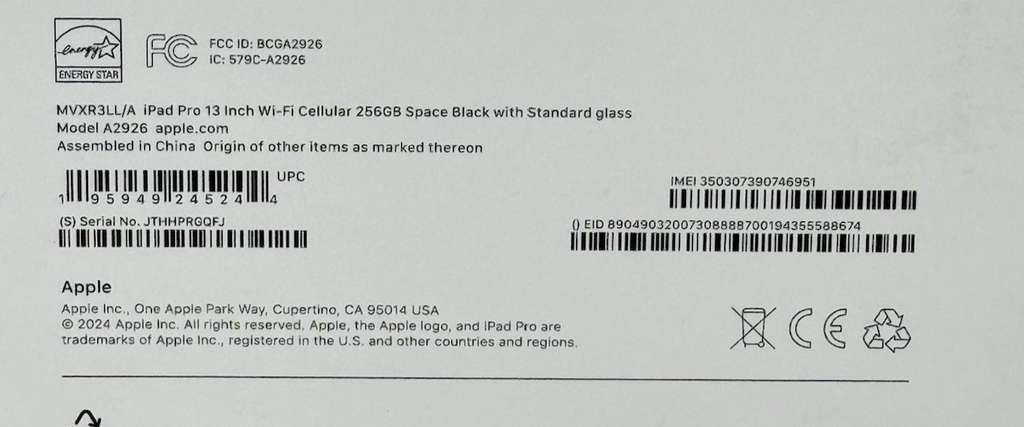 Apple iPad Pro 13" M4 256 GB Wi-Fi+Cell Black w/Magic Keyboard +Apple Pencil Pro #10