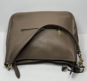 COACH CC435 Cary Shoulder Bag Dark stone Brown Soft Pebble Leather price