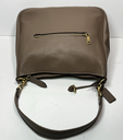 COACH CC435 Cary Shoulder Bag Dark stone Brown Soft Pebble Leather with delivery