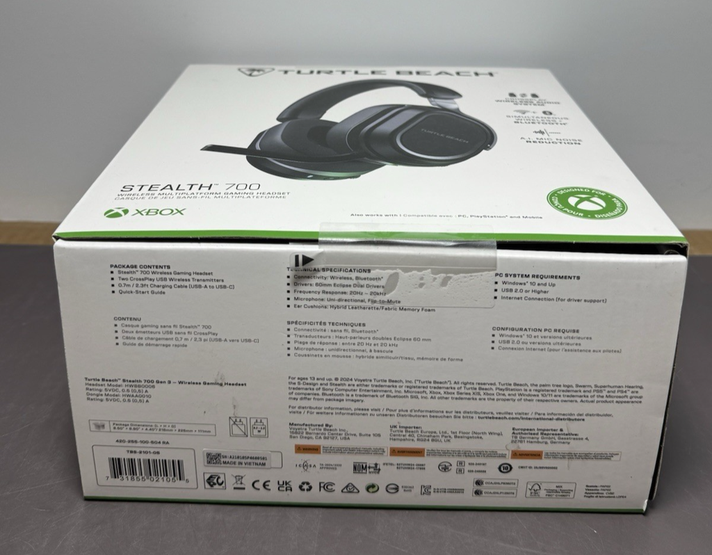 Turtle Beach Stealth 700 Gen 3 Wireless Xbox Headset Black -New Sealed #2