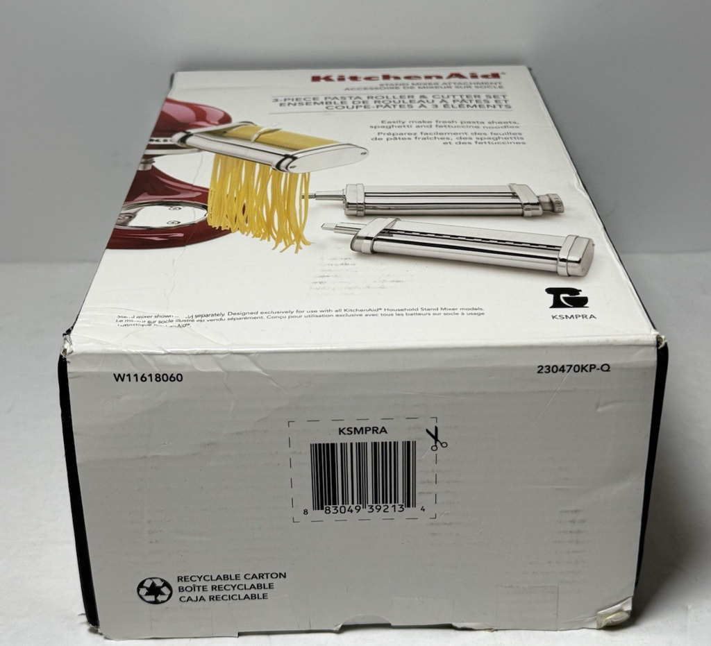 KitchenAid Stand Mixer Attachment Pasta Roller AND Cutter Set 3PC KSMPRA #5