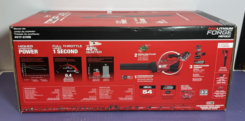 Milwaukee 3017-21HD M18 Fuel Handheld Leaf Blower Kit 120 Mph, W/ Batt & Charger #3