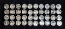 Lot of 0.900 90% 40 Coin Roll of Silver Statehood Quarters APMEX SKU# 46944 used