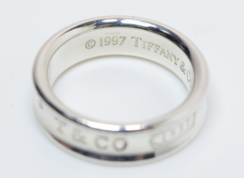 Size 10 Tiffany & Co 1837 Ring Concave Unisex in Sterling Silver - Exc Preowned #3