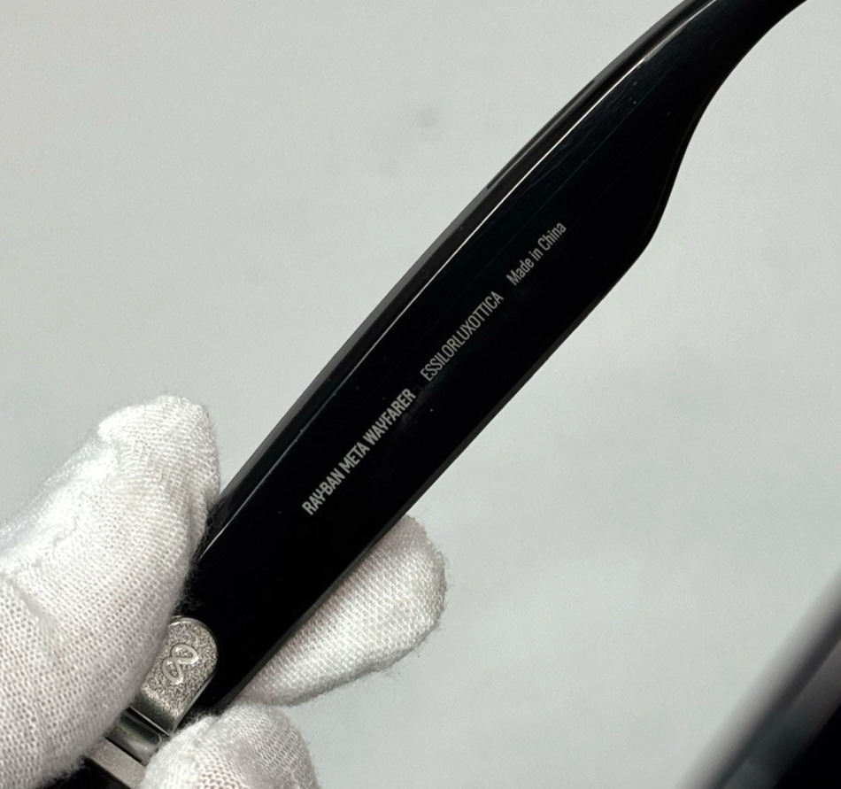 Ray-Ban Meta Wayfarer Gen 1 Shiny Black RW4006 601/SB Smart Glasses Camera #6