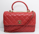 Chanel Trendy CC Top Handle Bag Quilted Lambskin Medium used