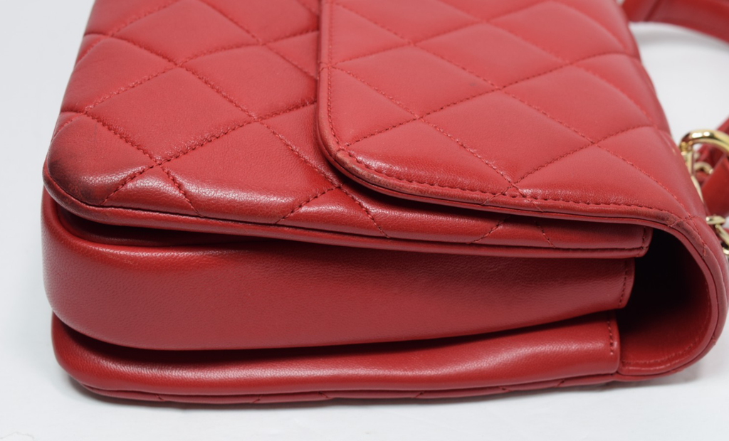 Chanel Trendy CC Top Handle Bag Quilted Lambskin Medium #8